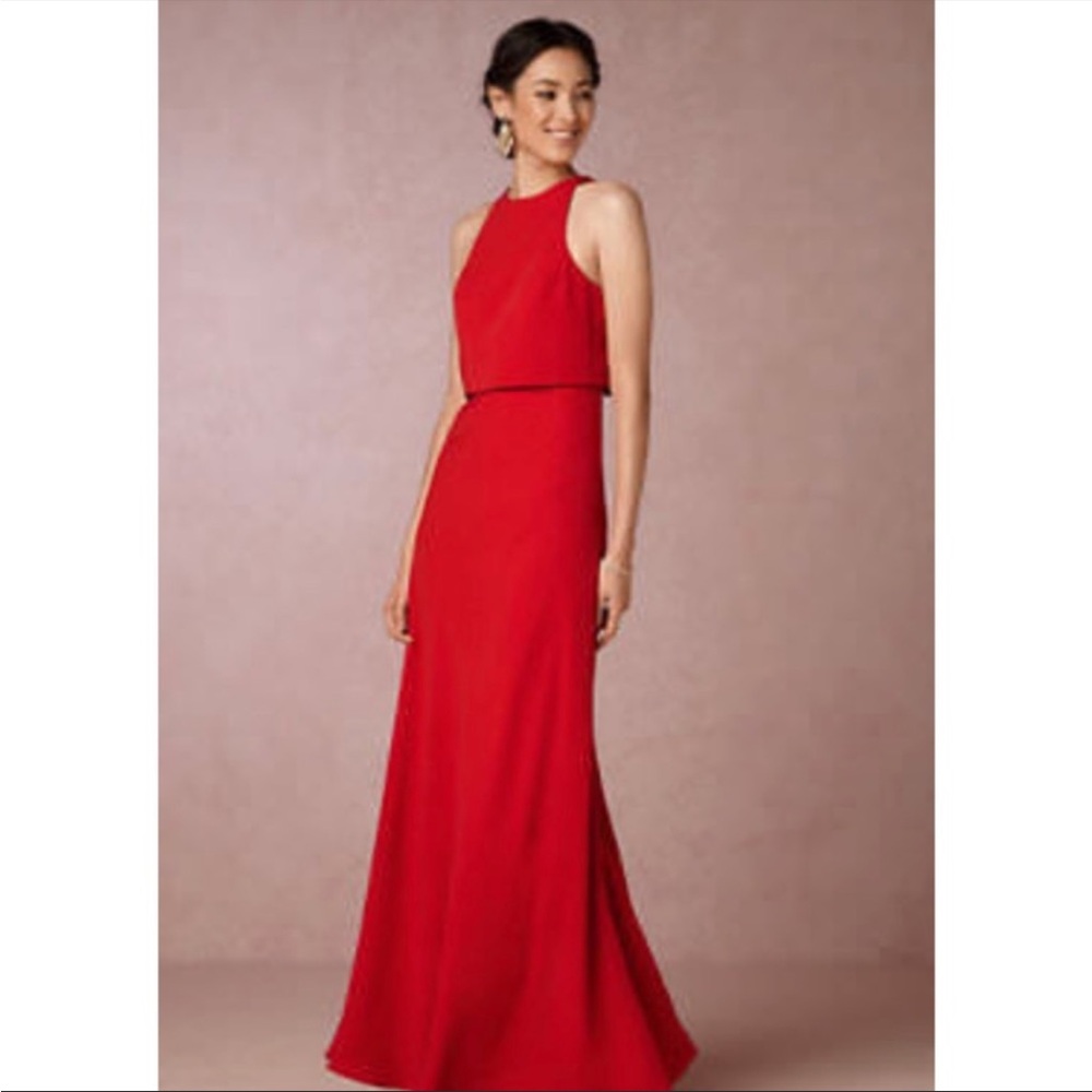 Jill Jill Stuart Red Iva Dress - size 6
